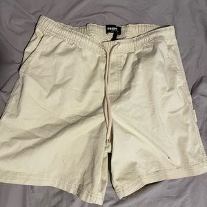 Cream RSQ Carpenter Shorts